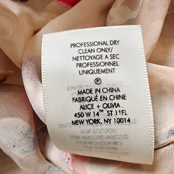 Alice+Oliva Jeannie bow-collar blouse top, size M - Picture 10 of 10